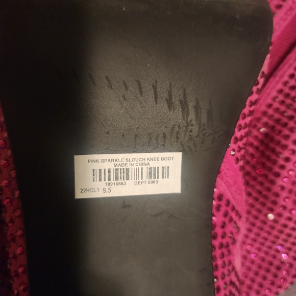 Rhinestone slouchy boots - Picture 3 of 4